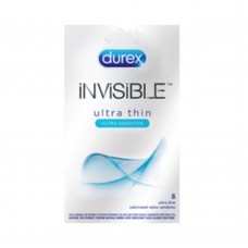 Durex Invisible Ultra Thin Ultra Sensitive Latex Condoms 8pk