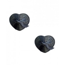 Neva Nude Wicked Saintz Heart Pasties - Black O/s