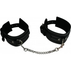 Edge Leather Ankle Restraints Black