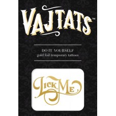 Gold Foil Tattoo Lick Me