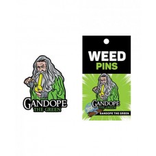 Wood Rocket Weed Gandope The Green Large Pin - Multi Color