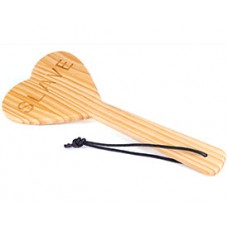 WOOD PADDLE HEART SHAPE- SLAVE