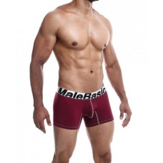 Male Basics Performance Boxer Burgundy Lg