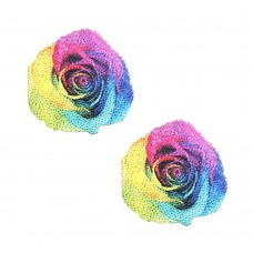 Neva Nude Pasties Rainbow Pride Rose Glitter Velvet