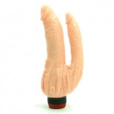 OVER & UNDER 7 INCH DOUBLE DONG FLESH