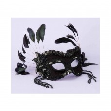 Fantasy Half Mask-Black