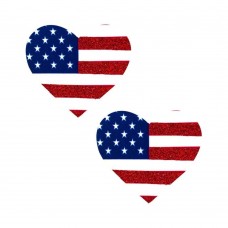 Neva Nude Pasty Hearts U.S Flag