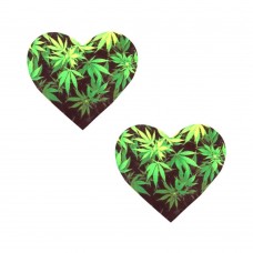 Neva Nude Pasty Heart Weed Leaf