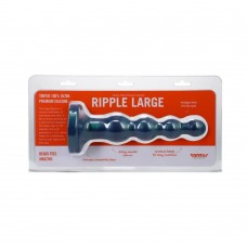 Tantus Ripple Large 8 In. Anal Beads Dildo Medium-firm Malachite