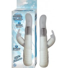 Magic Rabbit Tickler Silicone Vibe Waterproof White 8.5 Inch