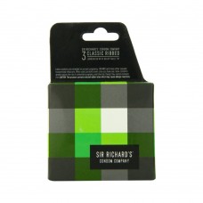 Sir Richards Classic Ribbed Condom 3pk