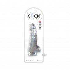 King Cock Clear With Balls 7.5in Clear King Cock Clear With Balls 7.5in Clear