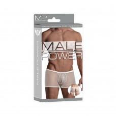 Male Power Stretch Net Peek-a-buns White S/m