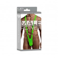 Male Power Euro Male Spandex Sling Rings Lime Lx