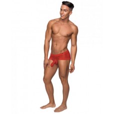 Hoser Stretch Mesh Micro Mini Shorts XL Red