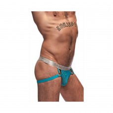 Male Power Mesh Rib Jock Ring Seafoam S/m