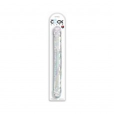 King Cock Double Dildo 18 In. Clear