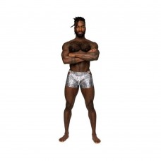 Male Power S'naked Pouch Short Silver/black S