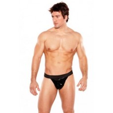 Zues wet look thong black o/s