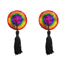 Neva Nude Pasty Reusable Burlesque Rainbow