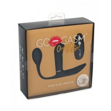 Gogasm Pussy & Ass Vibrator - Black