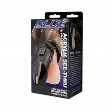 Acrylic See Thru Chastity Cage Black