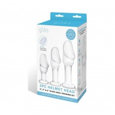 Helmet Head Glass Anal Training Kit 3pc