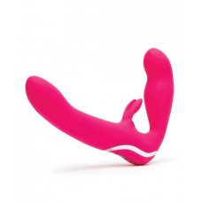 Happy Rabbit Strapless Strap On Rabbit Vibe Pink Happy Rabbit Strapless Strap On Rabbit Vibe Pink