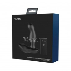 Nexus Boost Prostate Massager W/inflatable Tip - Black