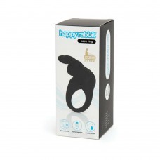 Happy Rabbit Rechargeable Cock Ring - Black