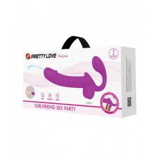 Pretty Love Kelpie Squirting Strapless Strap On - Fuchsia Pretty Love Kelpie Squirting Strapless Strap On - Fuchsia