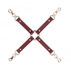 Shots Ouch Halo Hogtie Connector - Burgundy