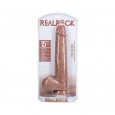 Realrock Xl Straight W Balls 15 Tan Realrock Xl Straight W Balls 15 Tan