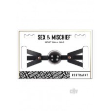 Sandm Brat Ball Gag Black/rose Gold
