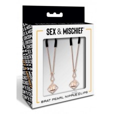 Sandm Brat Pearl Nipple Jewelry Rose Gold Sandm Brat Pearl Nipple Jewelry Rose Gold