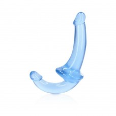 Realrock Crystal Clear 6 In. Strapless Strap-on Dildo Blue Realrock Crystal Clear 6 In. Strapless Strap-on Dildo Blue