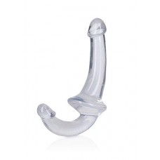 Realrock Crystal Clear 6 In. Strapless Strap-on Dildo Clear Realrock Crystal Clear 6 In. Strapless Strap-on Dildo Clear