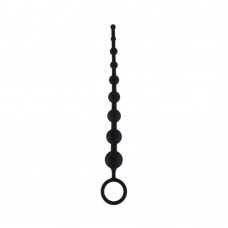 All About Anal Silicone Anal Beads 9 Balls Black
