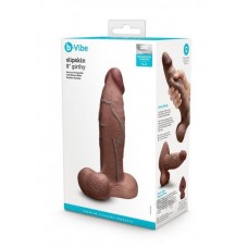 B-vibe Slipskin Dildo Girthy 8 Brn