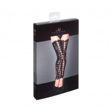 Noir Handmade Lace And Powerwetlook Stockings S