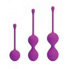 Pretty Love Three In One Kegel Set Fuchsia Pink