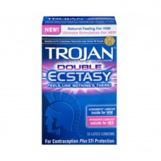 Trojan Double Ecstasy Latex Condoms (10 Pack) Trojan Double Ecstasy Latex Condoms (10 Pack)
