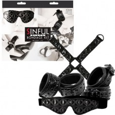 Sinful Bondage Kit - Black Sinful Bondage Kit - Black