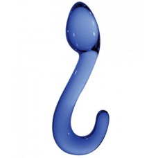Chrystalino Champ Wand Blue Glass Dildo