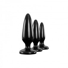 Renegade Pleasure Plug 3 Piece Trainer Kit Black Renegade Pleasure Plug 3 Piece Trainer Kit Black