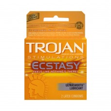 Trojan Ultra Ribbed Ecstasy Lubricated Condoms 2 Pack Trojan Ultra Ribbed Ecstasy Lubricated Condoms 2 Pack