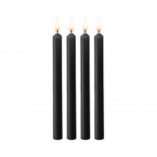 Ouch Teasing Wax Candles Large Paraffin 4-pack Black