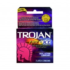 Trojan Fire & Ice Lubricated Latex Condoms Trojan Fire & Ice Lubricated Latex Condoms