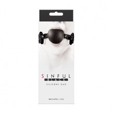 Sinful Soft Silicone Gag - Black