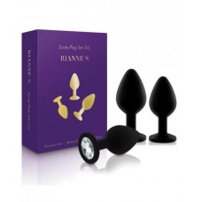 Rianne S Booty Plug Set 3X Black